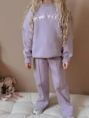 KIZ ÇOCUK GENİŞ PAÇA EŞOFMAN TAKIMI thumbnail 3