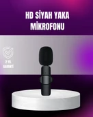 Uyumlu Çift Mikrofonlu Kablosuz Yaka Seti Profesyonel Ses thumbnail 1