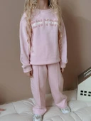 KIZ ÇOCUK GENİŞ PAÇA EŞOFMAN TAKIMI thumbnail 5