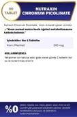 Nutraxin Chromium Picolinate 200 Mcg 90 Tablet 2 Adet thumbnail 5