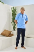 Kocabey 2104 Erkek Midi Yaka Pijama Takım thumbnail 2