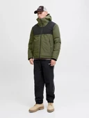 Jack & Jones Jcounion Light Padded Blocking Jacket Sn Erkek Mont thumbnail 3