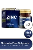 Nutraxin Zinc Sulphate 15 Mg 100 Tablet 3 Adet thumbnail 1