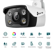 TP-Link VIGI C340 (4mm) 4MP Full-Color Bullet IP Kamera / H.265+, PoE/DC, IP67, Dahili Mikrofon ve Hoparlör, SD, LED thumbnail 2