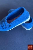 Handmade Organik Örgü Mavi Ayakkabı thumbnail 8