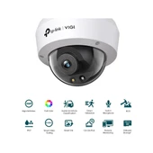 TP-Link VIGI C240 (2,8mm) 4MP Full-Color Dome IP Kamera / H.265+, PoE/DC, IP67, Dahili Mikrofon ve Hoparlör, SD, LED thumbnail 2