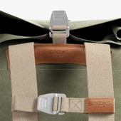 Brooks Pickwick Cotton Canvas Sırt Çantası 26LT Yeşil Kahve thumbnail 5