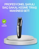 Kablosuz Saç Sakal Kesme Makinesi Kuaför Tipi Hassas Kesim thumbnail 1