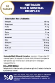 Nutraxin Multi Mineral Complex 60 Tablet 2 Adet thumbnail 8