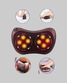 Çok Fonksiyonlu Boyun Bel Sırt Masaj Yastığı Araç İçi Uyumlu thumbnail 3