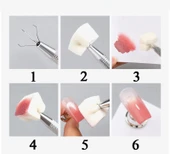 100lü Kalemli Küp Nail Art Ombre ve Geçiş Süngeri Seti thumbnail 5