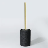 Selim Natural 5 Parça Banyo Seti - Siyah thumbnail 4