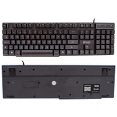 HELLO HL-4737 USB KABLOLU AYDINLATMALI OYUNCU GAMİNG Q KLAVYE thumbnail 2