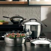 Korkmaz A1054 Esta Kısa Tencere 24 x 8 cm thumbnail 3