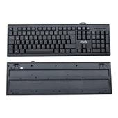 HELLO HL-4809 STANDART KABLOLU SİYAH USB Q KLAVYE thumbnail 2