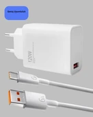 120 Watt Turbo Şarj Cihazı Xiaomi Redmi Note 10 11 12 Uyumlu thumbnail 2