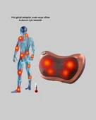 Ergonomik Derin Yoğurmalı Boyun Bel Sırt Masaj Cihazı Priz Çakmak Girişli thumbnail 4