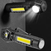 Watton WT-621 Mıknatıslı XPE95LM + COB 120 LM LED Şarjlı Kafa Feneri thumbnail 5