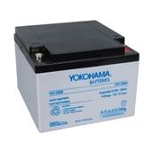 YOKOHAMA YH-1226 12 VOLT - 26 AMPER KURU AKÜ (165 X 176 X 125 MM) thumbnail 1