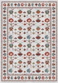 Dijital Baskılı Renkli Kilim Desenli Kaymaz Taban Yıkanabilir Halı 180 x 280 cm Gri thumbnail 2