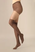 Kakao Puantiye Detaylı Şeffaf Külotlu Çorap thumbnail 2