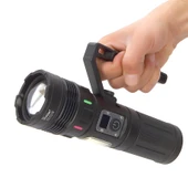 Watton WT-703 15.000 Lümen TG+COB LED Şarjlı El Feneri thumbnail 6