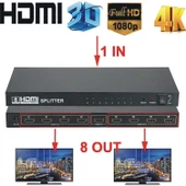 ROSE HDTV-108 1X8 Port HDMI 4Kx2K Splitter Dağıtıcı thumbnail 2