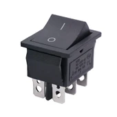 IŞIKSIZ GENİŞ 6P SİYAH ON/OFF AÇMA KAPAMA ANAHTAR (IC-109A) AN-29 thumbnail 2