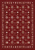 Dijital Baskılı Renkli Kilim Desenli Kaymaz Taban Yıkanabilir Halı 60 x 150 cm Bordo thumbnail 2