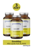 Goodday Alfa Lipoik Asit ALA600 60 Kapsül 3 Adet thumbnail 1