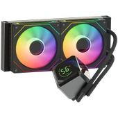 GameBooster SIGHT PRO 240B ARGB Curved Ekran 240mm Siyah İşlemci Sıvı Soğutucu GB-LCS-SP240B thumbnail 5