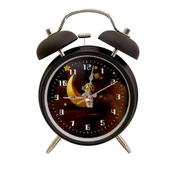 Astronot Tasarımlı Metal Siyah Masa Üstü Alarmlı Çalar Saat thumbnail 1