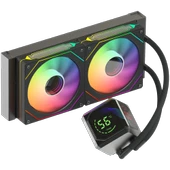 GameBooster SIGHT PRO 240B ARGB Curved Ekran 240mm Siyah İşlemci Sıvı Soğutucu GB-LCS-SP240B thumbnail 4