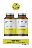 Goodday Alfa Lipoik Asit ALA600 60 Kapsül 2 Adet thumbnail 1