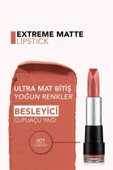 Flormar Yoğun Pigmentli Ultra Mat Ruj (SICAK TONLU NUDE) - Extreme Matte Lipstick - 001 - 8690604394890 thumbnail 5