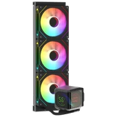 GameBooster SIGHT PRO 360B ARGB Curved Ekran 360mm Siyah İşlemci Sıvı Soğutucu GB-LCS-SP360B thumbnail 2