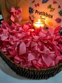 Pratikbox Fiyonk / Saten 2cm'lik / Hediyelik / Süsleme / Pembe Renk / 50 Adet thumbnail 1