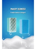 2'li Vücut Duş Masaj Süngeri Banyo Spa Süngeri Banyo Terapi Süngerleri thumbnail 2