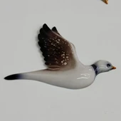 Dekoratif Kahverengi Renk Üç Martı Seramik Duvar Süsü thumbnail 3