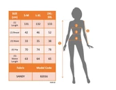 Lucky Life Kadın  Uzun Kollu V Dantel Yakalı Yırtmaçlı Uzun Sandy Elbise thumbnail 7