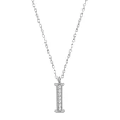 Gümüş Rodyum I Harfi Kadın Kolye thumbnail 1