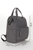 Anne Bebek Bakım Sırt Çantası Gri thumbnail 2