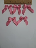 Pratikbox Mini Fiyonk / Saten 1cm'lik / Hediyelik / Süsleme / Pembe Renk / 50 Adet thumbnail 3