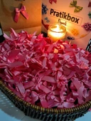 Pratikbox Mini Fiyonk / Saten 1cm'lik / Hediyelik / Süsleme / Pembe Renk / 50 Adet thumbnail 1