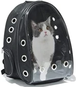 Şeffaf Astronot Kedi Taşıma Sırt Çantası Evcil Hayvan Taşıma Çantası thumbnail 1
