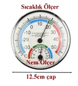 Sıcaklık ve nem Ölçer Termometre - Analog Ekran ( Bebek Odası Nem Ölçer - Termometre ) Masaüstü veya Duvara ASılabilir thumbnail 3