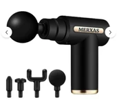 Merxas 720Lcd Profesyonel Masaj Tabancası Ekranlı Masaj Aleti 4 Başlıklı Kablosuz Masaj Tabancası thumbnail 5