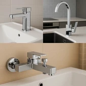 SARDICI KARE MUTFA BATARYASI SETİ ÇİFT SU GİRİŞLİ PİRİNÇ MUSLUK thumbnail 1