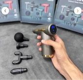 Merxas 720Lcd Profesyonel Masaj Tabancası Ekranlı Masaj Aleti 4 Başlıklı Kablosuz Masaj Tabancası thumbnail 2