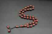 Beyzi Model Kırmızı Damla Oltu Taşı Tesbih st000152 thumbnail 2